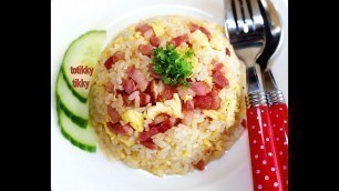 'Egg Fried Rice with garlic and bacon Recipe'