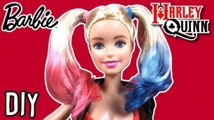 'Suicide Squad Harley Quinn Doll Hair - How to Make Barbie Doll Hairstyle - Making Kids Toys'