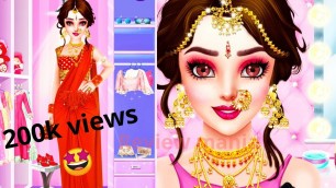 'Indian barbie makeup and dress-up salon. INDIAN WEDDING MAKEUP GAME. Barbi doll makeup game for all.'