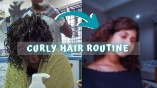 'My Short Curly Hair Routine *basic* | RamenHairRuby'