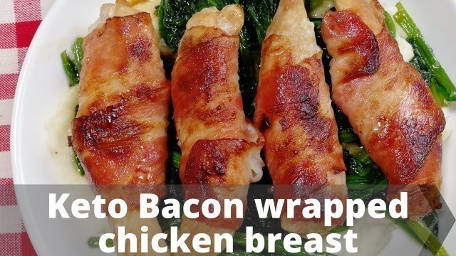 'Easy Keto Bacon Wrapped Chicken Breast Cauliflower Dinner Recipe | Happy Dish'