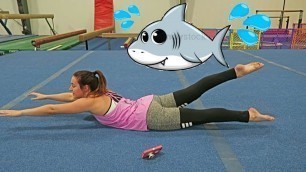 'BABY SHARK GYMNASTICS CORE WORKOUT CHALLENGE! #BeFearless'