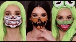 'QUICK & EASY Last Minute HALLOWEEN MAKEUP Looks! *DIY MASK*'