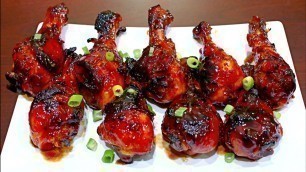 'Honey Garlic Chicken Drumsticks Recipe - Easy and delicious chicken recipe'