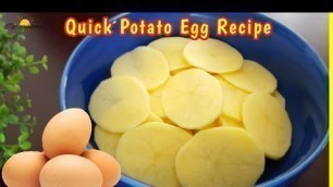 'Easy Egg Potato Recipe | Potato Egg Breakfast | Lunch | Dinner Recipes'