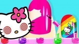 'Baby Learn Colors & Play Hello Kitty Nail Salon | Fun Kids Girl games'