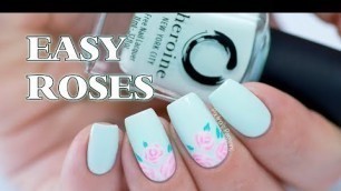 'EASY NAIL ART for Beginners  - BASIC ROSES'