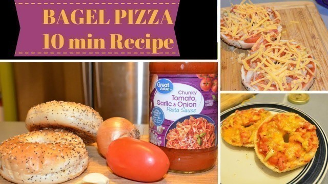 'Bagel pizza/10 min Recipe/Easiest Kids Lunch/Snack/Dinner'