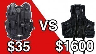 '$35 TACTICAL VEST VS $1600 TACTICAL VEST'