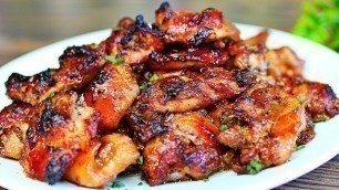 'Honey Garlic Baked Chicken Thighs Recipe - Easy Chicken Recipe'