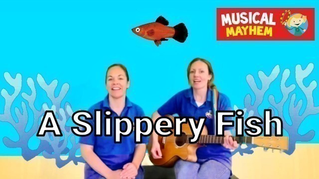 'A Slippery Fish Song with words | Ocean food chain song'