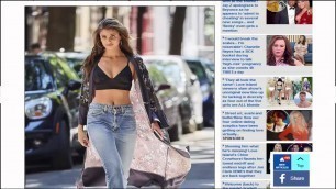 'Hot in the city! Victoria\'s Secret model Taylor Hill raises the sizzle factor in NYC as she shows of'