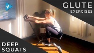 '#SunnyHealthFitness Guide: Sunny Health & Fitness: Glute Exercise: No. 077 Deep Squats'