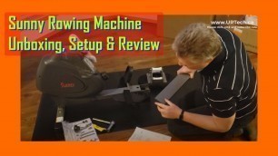 'Sunny Rowing Machine Review & Setup SF RW5801 RW5515 Rower'