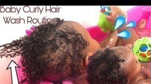 'Baby Curly Hair Wash Day Routine 2019 ❤️!!'