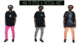 'Tactical Vest + Track Pants | Streetwear Lookbook 2019'