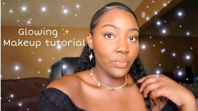 'Glowing \"natural\" Summer Makeup Tutorial ft. Bare Minerals BarePro Glow liquid highlighter'