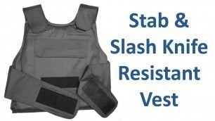 'KNIFE STAB AND SLASH RESISTANT STEEL PLATE TACTICAL VEST'