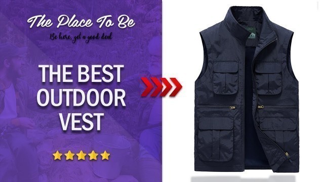 'Men\'s Fashion Simple Outdoor Vest Fishing Hunting  Tactical Suit'