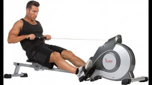 'Sunny Health & Fitness Magnetic Rowing Machine Rower w/ LCD Monitor'