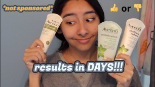 'TESTING AVEENO SKINCARE PRODUCTS'