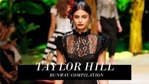 'Supermodel Taylor Hill Runway Compilation'