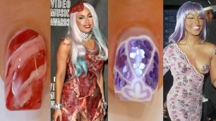 '10 Iconic MTV VMA Fashion Moments — Interpreted as Nail Art | WWD'