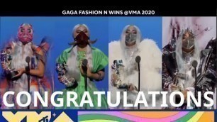 'Lady Gaga FASHION and WINS @VMA 2020'