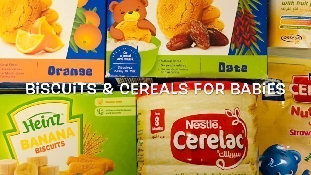 'Biscuits and Cereals for Babies | Instant Travel food for Babies'