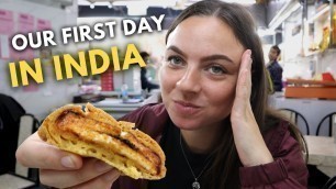 'FOREIGNERS try DELHI street food for FIRST TIME 