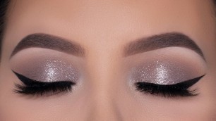 'Soft and Easy Sparkly Eye Makeup Tutorial | Cool Toned Eye Makeup'