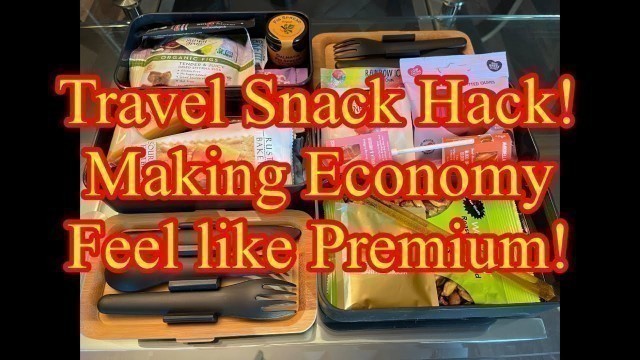 'Upgrade Your Economy Seat  to Feel Like Premium! Travel Food Hack!'