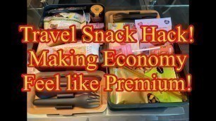 'Upgrade Your Economy Seat  to Feel Like Premium! Travel Food Hack!'