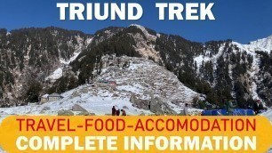 'McLeodganj & Triund Trek Vlog | Complete information on Travel, Food and Accommodation'