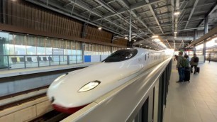 'Riding the BRAND NEW Shinkansen Train in Japan | KAMOME'