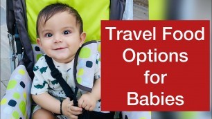 '10 Travel Food options for babies from 6 months to 1 year/Food for babies'