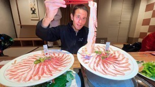 '4 Times More Tasty!! JAPANESE FOOD Best Shabu Shabu - Kagoshima Kurobuta!!'