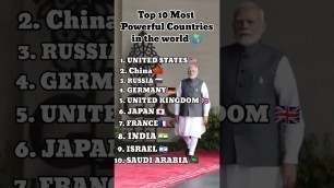 'Top 10 Most Powerful country in the world 