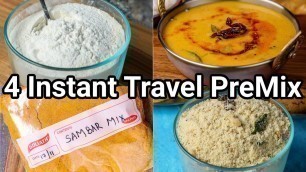 '4 Instant Travel Premix Recipes for Complete Meal | Homemade Ready 2 Eat Hostel Ready-mix Recipe'