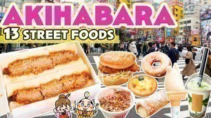 'Akihabara Japan / Tokyo Street Food Tour / Japan Travel Vlog'