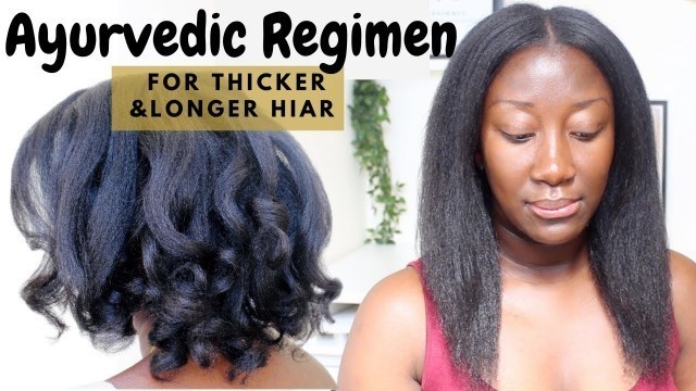 'Ayurvedic Hair Regimen For (Thin Fine) Natural Hair || Ayurvedic Wash Day Routine || Adede'