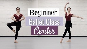 'Beginner Ballet Class Center | At Home Workout | Kathryn Morgan'