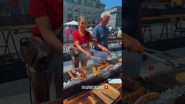 'Swiss National Day 2022 / Bern / Street Food #shorts#short#shortvideo  #streetfood #travel #food'