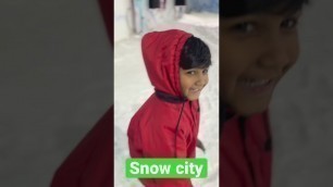 '❄️Summer la Snow ah⁉️❄️ #travel #food #snow #adventure #viral #shorts #kids #fun #kurumba #explore'