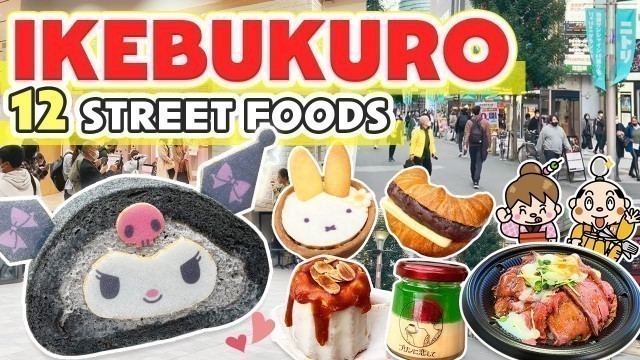 'Ikebukuro Japan / Tokyo Street Food Tour / Japan Travel Food Vlog'