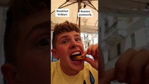 'Everything I eat in a day in Rome, Italy! #travel #food #shorts'