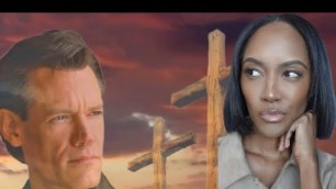 'FIRST TIME REACTING TO | RANDY TRAVIS \"THREE WOODEN CROSSES\" REACTION'