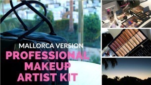 'What\'s in my freelance makeup kit/ Working in Mallorca/ MAC makeup travel case'