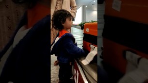 'Cute Little Boy Waiting For His Luggage #vlogging #travel #food #india'