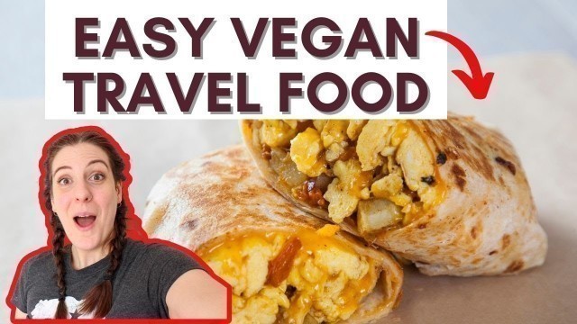 'What I eat as a vegan while traveling / Vegan travel food'